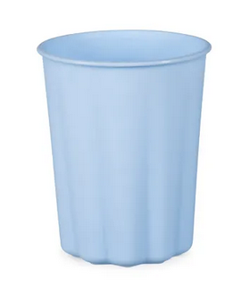 Kubeczki plastikowe Falbanka 220 ml błękitny 4szt/opak