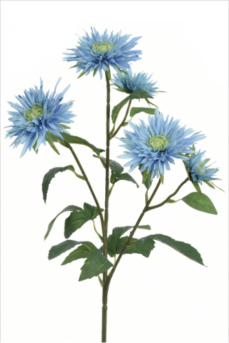 Gałązka Aster 70cm TURQUOISE