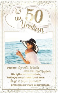 Kartka okolicznościowa 50 Urodziny AB Cards PS14