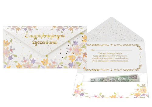 Koperta podarunkowa Życzenia KOP-014