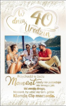 Kartka okolicznościowa 40 Urodziny AB Cards 40 PS16