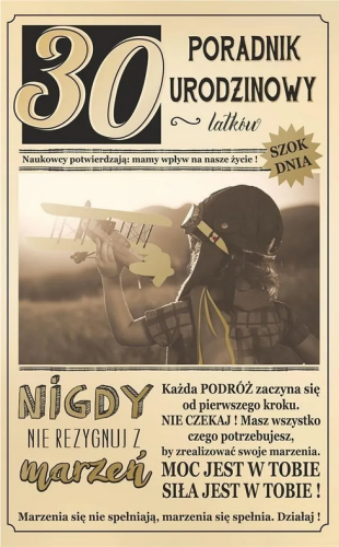 Kartka okolicznościowa 30 Urodziny AB Cards 30 U09 