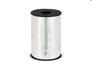 Wstążka plastikowa srebrny 5mm/225m