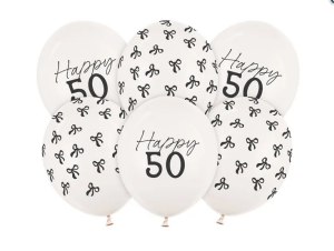 Balony 30 cm 50 Pastel Off-white 6szt/opak
