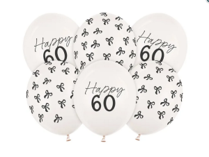 Balony 30 cm 60 Pastel Off-white 6szt/opak