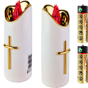 Świeca led rico 12,5 cm z bateriami (2xr6)