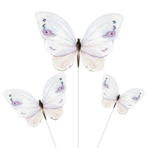 Toppery na tort Motyle 9szt. 4,3 - 8,2cm