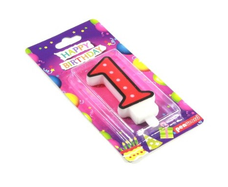 Świeczka urodzinowa "1"