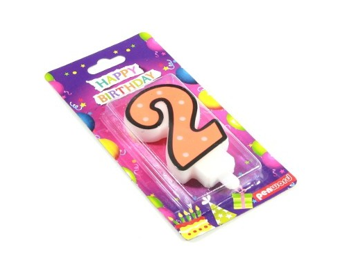Świeczka urodzinowa "2"