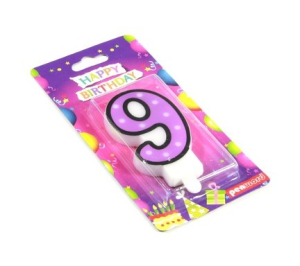 Świeczka urodzinowa "9"