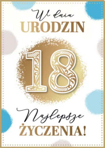 Karnet 18 Urodziny GM-1197
