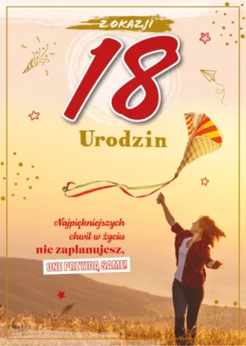 Karnet 18 urodziny GM-0916