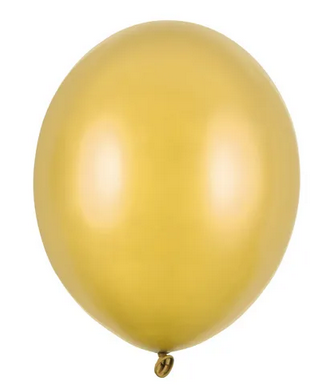 Balony Strong 27cm Metallic Gold 100szt/opak