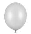 Balony Strong 27cm Metallic Silver Snow (1 op. _ 100 szt.)