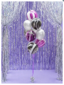 Balony Strong 27cm Metallic Silver Snow