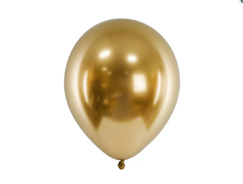 Balony Glossy 30cm złoty 10szt/opak