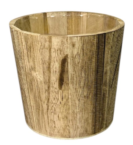 Osłonka drewniana brąz 13x12cm