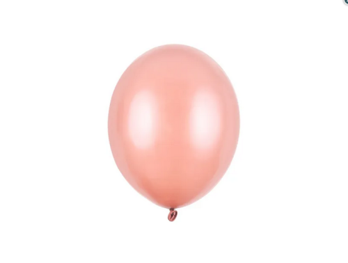 Balony Strong 23cm Metallic Rose Gold 100szt/opak