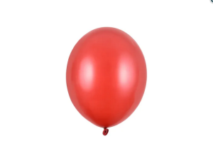 Balony Strong 23cm Metallic Poppy Red 100szt/opak