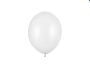 Balony Strong 23cm Metallic Pure White 100szt/opak