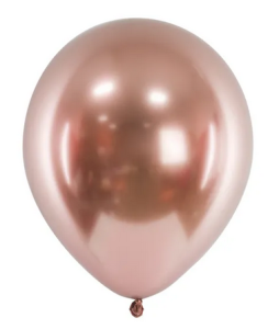 Balony Glossy 30cm różowe złoto 50szt/opak