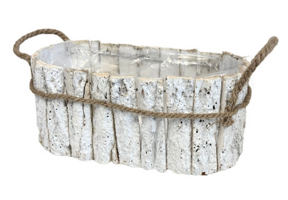 Osłonka z kory biała 28x14cm