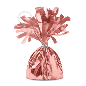 Ciężarek do balonów rose gold błyszczący 12cm