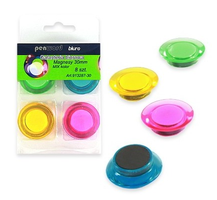 Magnesy 30mm 8szt/opak