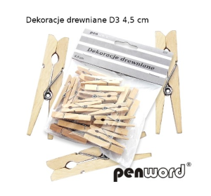 Spinki drewniane D3 4,5cm