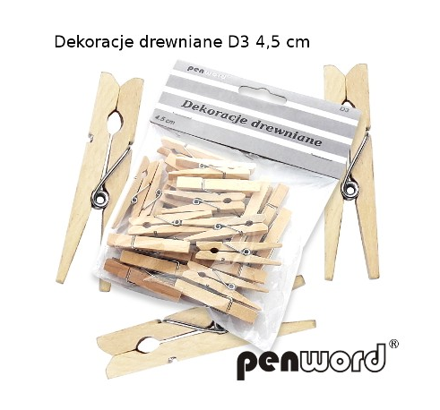 Spinki drewniane D3 4,5cm