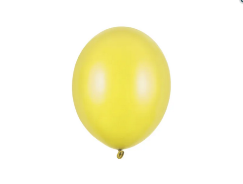 Balony Strong 27cm Metallic Lemon 100szt/opak