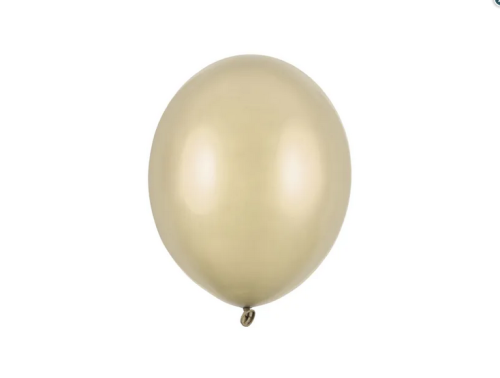 Balony Strong 27 cm Metallic Cold Gold 100szt/opak