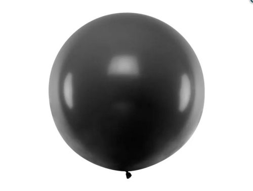 Balon okrągły 1m Pastel Black