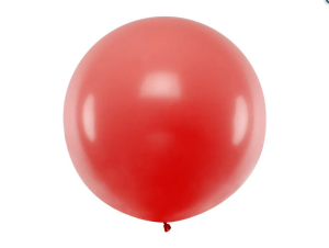 Balon okrągły 1m Pastel Red