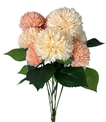 Bukiet chryzantema 9szt. 50cm pomarańcz