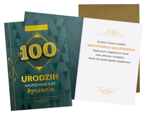 Karnet DK-1126 Urodziny 100