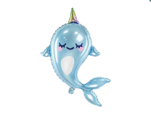 Balon foliowy Narwal 53x87cm mix