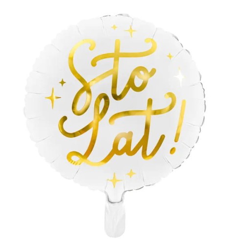 Balon foliowy "Sto lat" 35cm