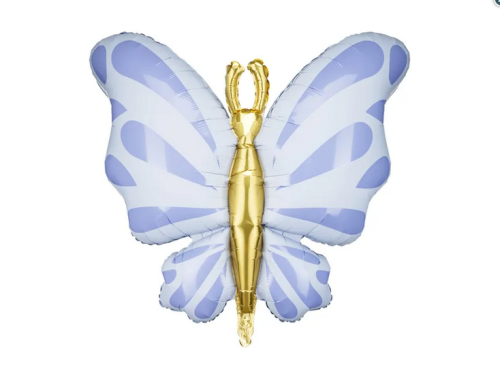 Balon foliowy Motyl 69x69cm błękit