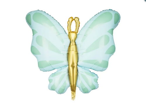 Balon foliowy Motyl 69x69cm mięta