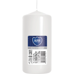 Świeca walec 50/100 Biała