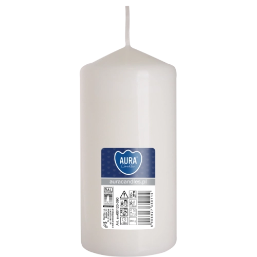 Świeca walec 60/120 Biała