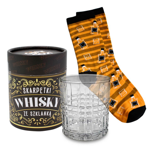 Skarpetki w szklance SWS-002 Whisky