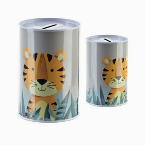 Skarbonka puszka metalowa 8x12,5cm