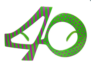 Okulary '40' zielony
