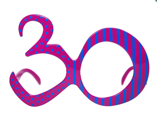 Okulary '30' fuksja