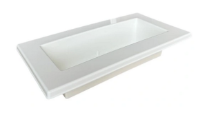 Osłonka plastikowa rynna biała 30cm