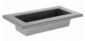 Osłonka plastikowa rynna srebrna 30cm