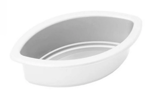 Osłonka plastikowa łódka biała 25cm