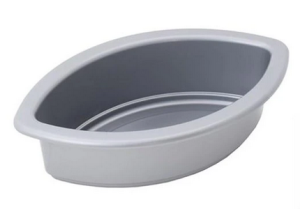 Osłonka plastikowa łódka srebrna 30cm